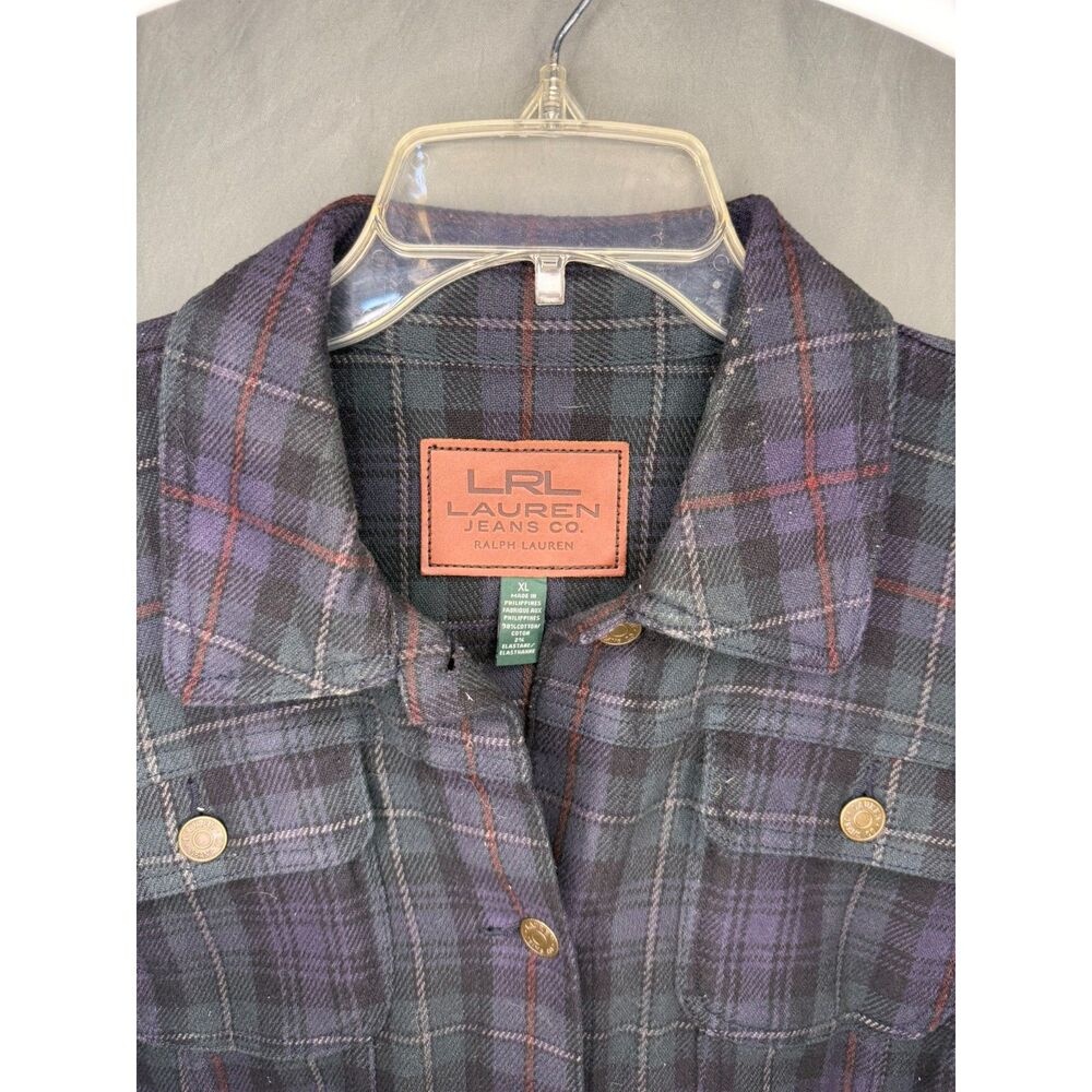 Ralph Lauren Women's Plaid Denim Jacket